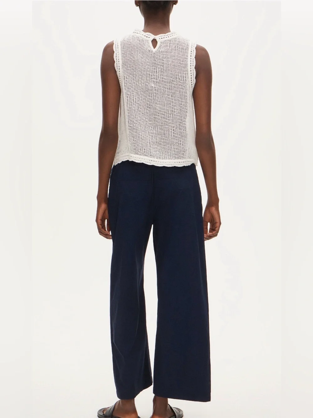 J.Crew Luna Pant with Removable Paracord Navy Size M NWT